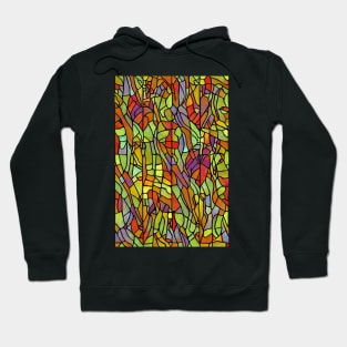 Tiffany Lamp Stained Glass Mosaic Pattern Hoodie